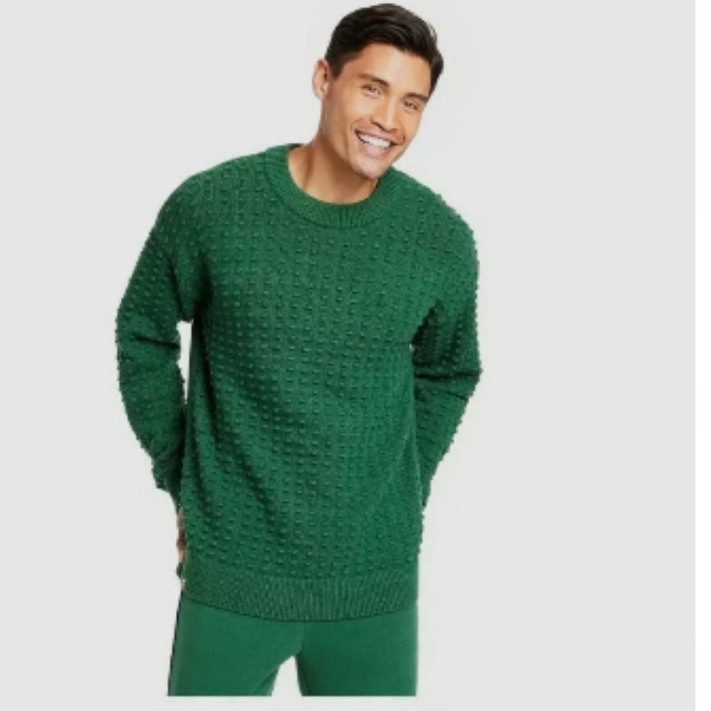 LEGO x Target Green Textured Bobble Knit Sweater Plus Size 4X Crewneck Pullover
